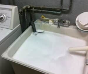 Clogged-Slop-Sink